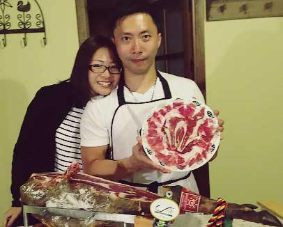 Ibérico Ham Carving & Lunch in Madrid Practice the art of Ibérico ham carving with an expert in Madrid. Enjoy a meal featuring charcoaled Ibérico pork meat. Privately organized, starting from 2 people